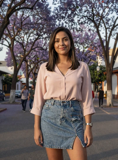 Paulina, a 33-year-old Mexican woman in a Guadalajara park, sample Latina dating profile